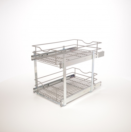 Simply Put 14-in W x 19.1875-in H 2-Tier Cabinet-mount Metal Soft